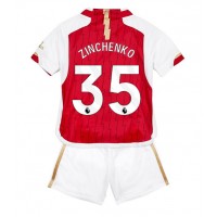 Arsenal Oleksandr Zinchenko #35 Heimtrikotsatz Kinder 2023-24 Kurzarm (+ Kurze Hosen)